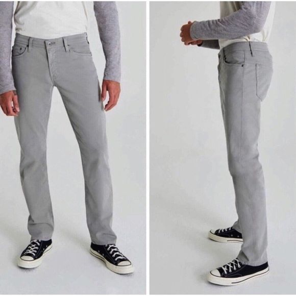 Ag Adriano Goldschmied Other - AG Protege Men 38 34 Straight Leg Jeans Stretch Cotton Denim Light Gray AG-20090
